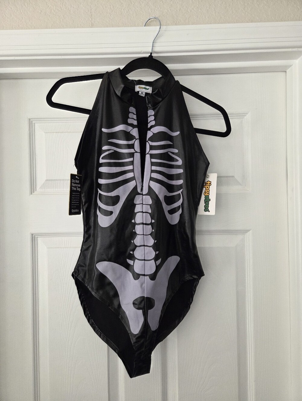 New With Tags Tipsy Elves Black and White Skeleton Bodysuit